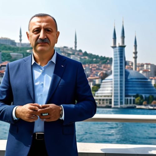 Home 12 **
A Turkish architect, fully clothed in a modern, stylish outfit appropriate for a business meeting, stands in front of a blueprint of a futuristic building in Istanbul, Turkey. The background features the cityscape with the Bosphorus. Perfect anatomy, correct proportions, natural pose, well-formed hands, proper finger count, professional photography, high quality, safe for work, appropriate content, fully clothed, professional.
**