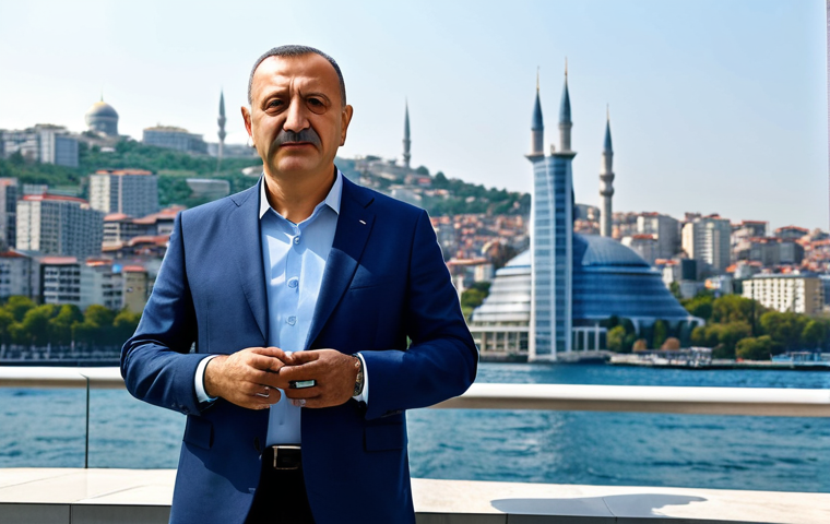 **
A Turkish architect, fully clothed in a modern, stylish outfit appropriate for a business meeting, stands in front of a blueprint of a futuristic building in Istanbul, Turkey. The background features the cityscape with the Bosphorus. Perfect anatomy, correct proportions, natural pose, well-formed hands, proper finger count, professional photography, high quality, safe for work, appropriate content, fully clothed, professional.
**